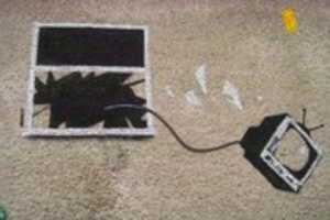 Free download TV Through Window Banksy Graffiti free photo or picture to be edited with GIMP online image editor