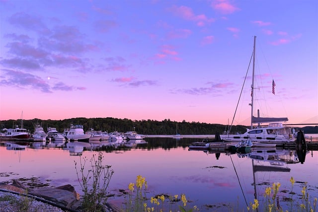 Free download twilight sunset harbor marina free picture to be edited with GIMP free online image editor