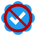 Twitter Blue Banisher  screen for extension Chrome web store in OffiDocs Chromium