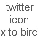 twitter_icon_x_to_bird  screen for extension Chrome web store in OffiDocs Chromium