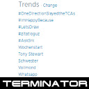 Twitter Trends Terminator  screen for extension Chrome web store in OffiDocs Chromium