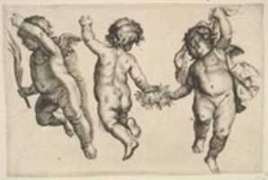Free download Two Cherubs Dancing with a Small Boy free photo or picture to be edited with GIMP online image editor