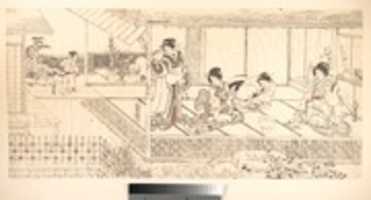 Free download Two Court Ladies (Goten Jochu) and a Geisha at a Restaurant free photo or picture to be edited with GIMP online image editor