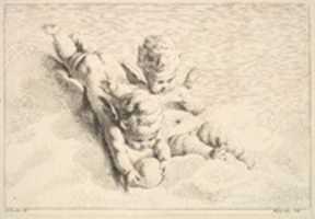 Free download Two Cupids, One Holding a Ball free photo or picture to be edited with GIMP online image editor