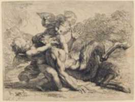 Free download Two Cupids Wrestling Pan (Pan Vancu par les Amours) free photo or picture to be edited with GIMP online image editor