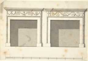 Free download Two Designs for Mantels in the Adam Style free photo or picture to be edited with GIMP online image editor