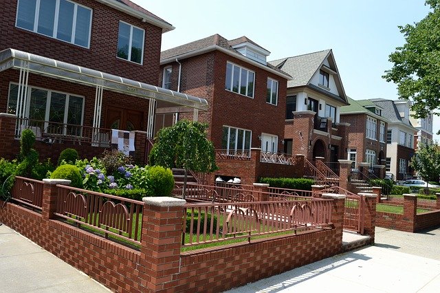 Free download two family homes brick houses free picture to be edited with GIMP free online image editor