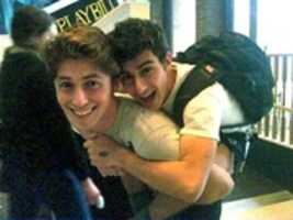 Free download Two Gay Teens Hugging free photo or picture to be edited with GIMP online image editor