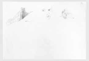 Free download Two Landscape Studies, Face (from Switzerland 1870 Sketchbook) free photo or picture to be edited with GIMP online image editor