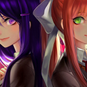 Two Love Sisters | Doki Doki Literature Club!  screen for extension Chrome web store in OffiDocs Chromium