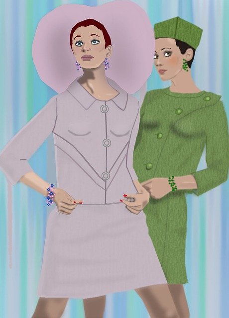 Free download Two Model Fashionable Hats -  free illustration to be edited with GIMP free online image editor