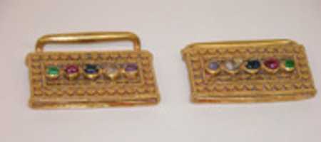 Free download Two-Part Buckle with Inlaid Stones free photo or picture to be edited with GIMP online image editor