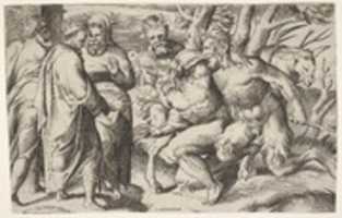 Free download Two Satyrs Leading Silenus to King Midas free photo or picture to be edited with GIMP online image editor