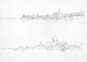 Free download Two Sketches of Venice: San Nicoletto a Lido; Redentorre from Lido free photo or picture to be edited with GIMP online image editor