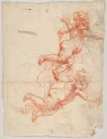 Free download Two Studies of a Flying Putto free photo or picture to be edited with GIMP online image editor