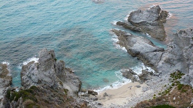 Téléchargement gratuit de Mer Tyrrhénienne Italie Calabre Capo - photo ou image gratuite à modifier avec l'éditeur d'images en ligne GIMP