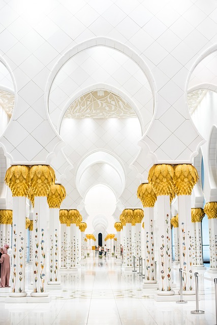 Free download uae abu dhabi grand mosque lights free picture to be edited with GIMP free online image editor