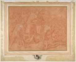 Free download Ulysses and His Companions Fighting the Cicones Before the City of Ismaros, Study for a Destroyed Fresco in the Galerie dUlysee, Chateau de Fontainebleau free photo or picture to be edited with GIMP online image editor