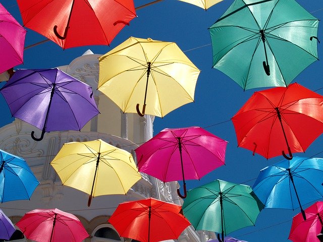 Free download Umbrella Parasol Colorful -  free photo or picture to be edited with GIMP online image editor