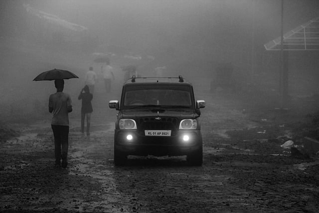 Free download umbrella people vehicle car rain free picture to be edited with GIMP free online image editor