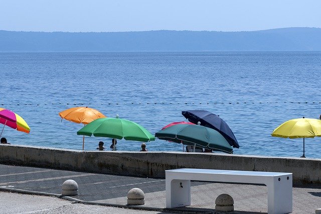 Free picture Umbrellas Shadow Seaside -  to be edited by GIMP free image editor by OffiDocs