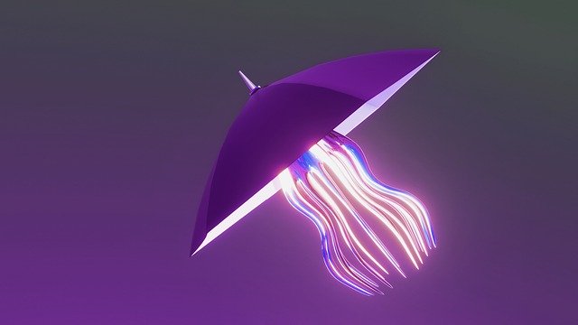 Free graphic Umbrella Violet Blue -  to be edited by GIMP free image editor by OffiDocs