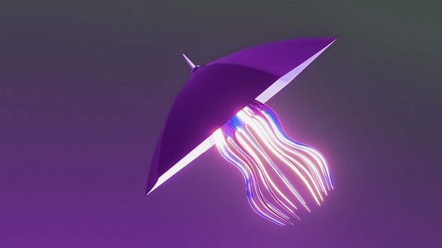 Free download Umbrella Violet Blue -  free illustration to be edited with GIMP free online image editor