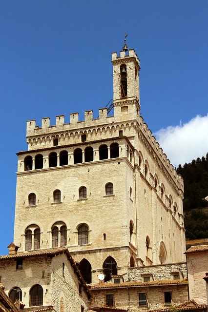 Free download Umbria Gubbio Palazzo -  free photo or picture to be edited with GIMP online image editor