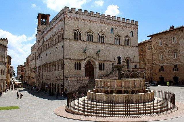 Free download Umbria Perugia Palazzo -  free photo or picture to be edited with GIMP online image editor