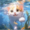 Underwater Cat Live Wallpaper  screen for extension Chrome web store in OffiDocs Chromium