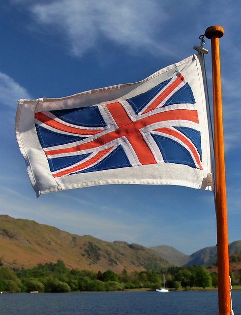Free download Union Jack Ullswater Britain -  free photo or picture to be edited with GIMP online image editor