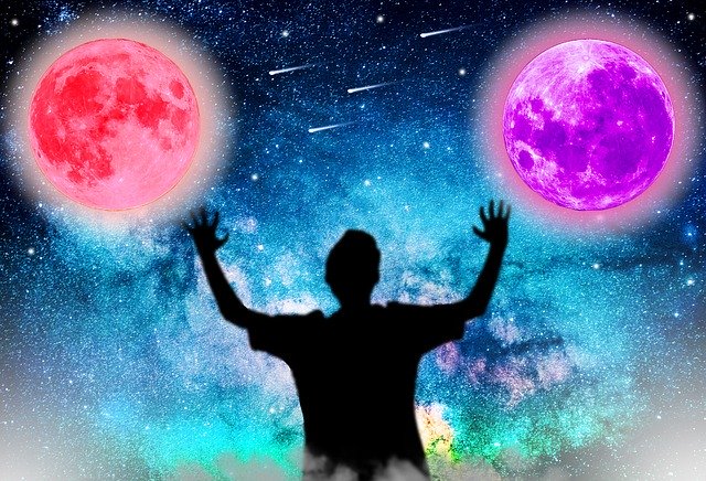 Free download Universe Luna Moons -  free illustration to be edited with GIMP free online image editor