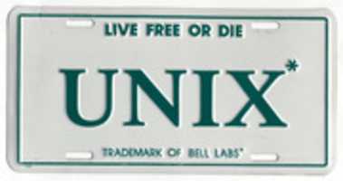 Free download UNIX License Plate free photo or picture to be edited with GIMP online image editor