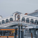 Unrecognizable people on Rialto Bridge against buildings in city  screen for extension Chrome web store in OffiDocs Chromium
