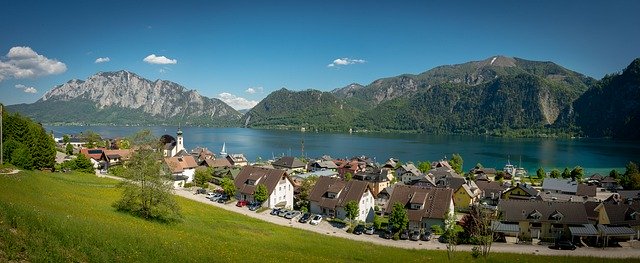 Descarga gratuita Unterach Am Attersee Austria - foto o imagen gratuita para editar con el editor de imágenes en línea GIMP