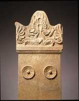 Free download Upper part of the marble stele (grave marker) of Kallidemos free photo or picture to be edited with GIMP online image editor