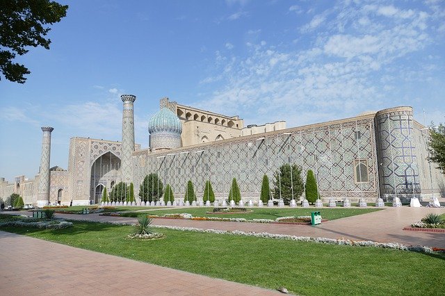 무료 다운로드 우즈베키스탄 사마르칸트 모스크 - 무료 사진 또는 김프 온라인 이미지 편집기로 편집할 사진