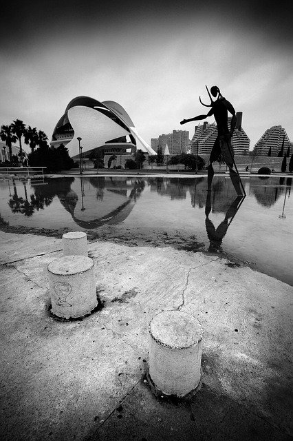 Free download valencia spain black and white b w free picture to be edited with GIMP free online image editor