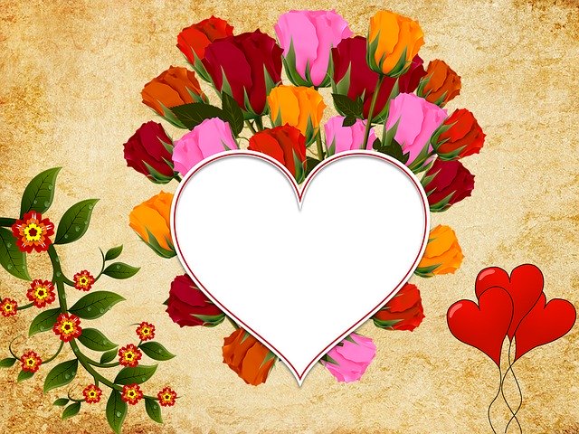 ดาวน์โหลดภาพประกอบวันวาเลนไทน์ Hearts Flowers ฟรีเพื่อแก้ไขด้วยโปรแกรมแก้ไขรูปภาพออนไลน์ GIMP
