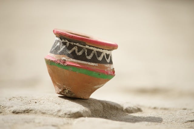 Free download vase ceramic ground sand colorful free picture to be edited with GIMP free online image editor