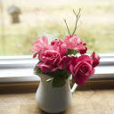 Vase of garden roses  screen for extension Chrome web store in OffiDocs Chromium