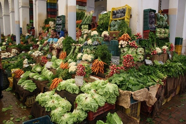Free download Vegetable Market Tunisia Tunis -  free photo or picture to be edited with GIMP online image editor
