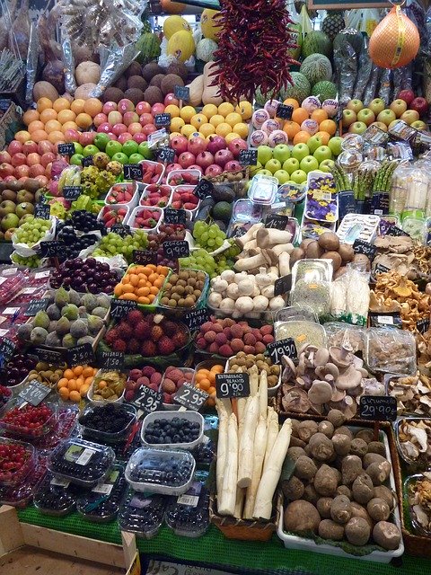 Descarga gratuita Vegetables Market Fruit - foto o imagen gratuita para editar con el editor de imágenes en línea GIMP