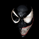Venom Mask with white eyes Comics |Theme 2018  screen for extension Chrome web store in OffiDocs Chromium