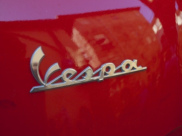 Free download Vespa Red Lettering -  free photo or picture to be edited with GIMP online image editor