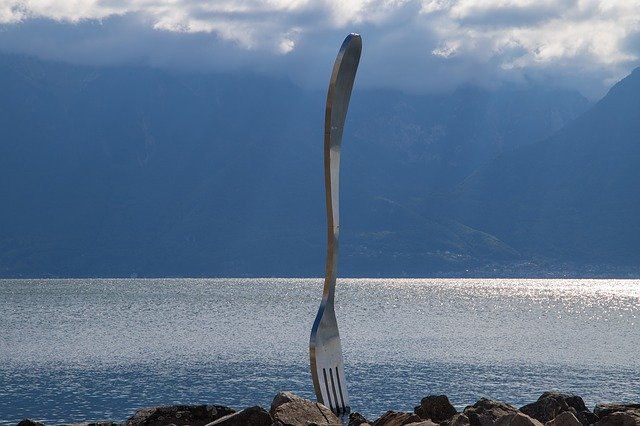 Free picture Vevey Lake Geneva Fork -  to be edited by GIMP free image editor by OffiDocs