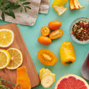 Vibrant Orange Chili, Tomato, and Traditional Herbal Medicine Ingredients  screen for extension Chrome web store in OffiDocs Chromium