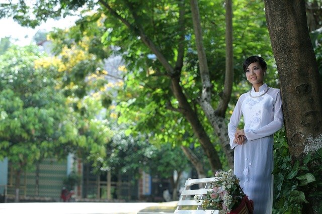 Free download Vietnam Girl Long Coat Ao -  free photo or picture to be edited with GIMP online image editor