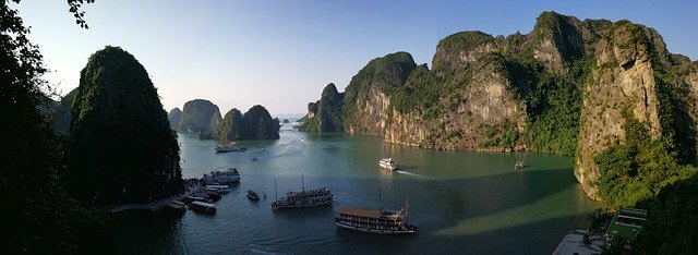 Vietnam Halong Körfezi'ni ücretsiz indirin - GIMP çevrimiçi resim düzenleyici ile düzenlenecek ücretsiz ücretsiz fotoğraf veya resim