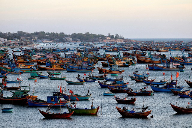 Free download vietnam mui ne port ships free picture to be edited with GIMP free online image editor